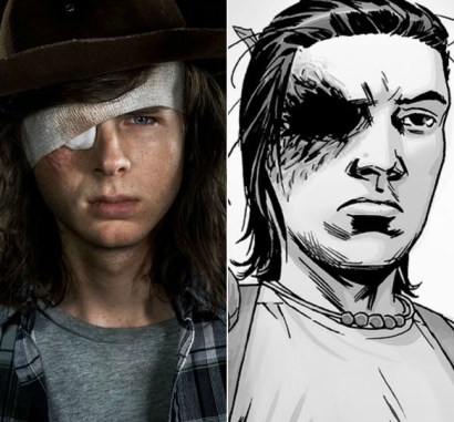 Carl comic vs show