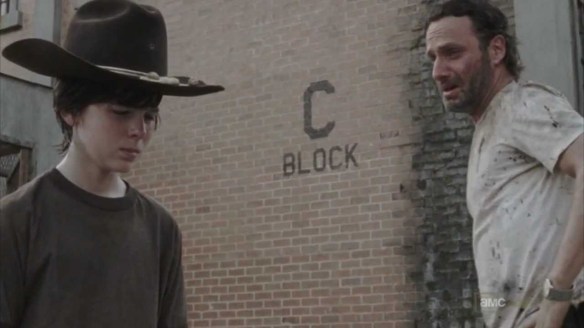 Rick's reaction to Lori's death
