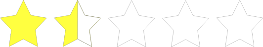 one and a half stars